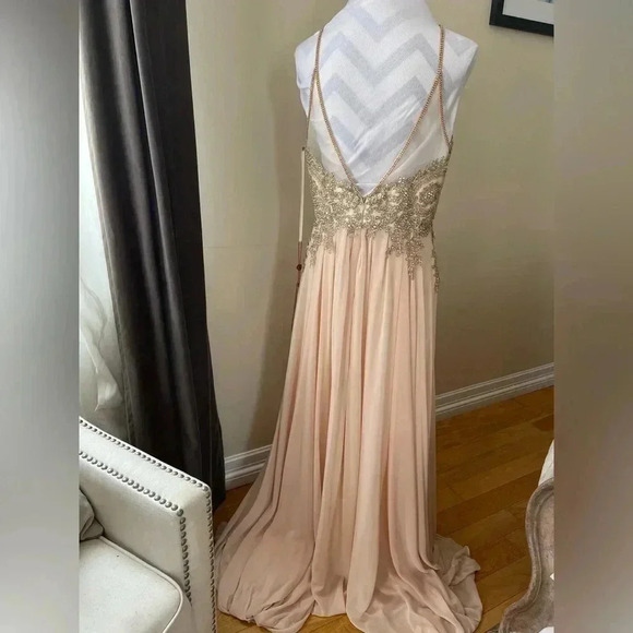 NWT MayQueen Couture Ballgown Beaded Jeweled Sz 12 - Picture 2 of 7